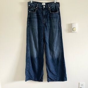 Citizens of Humanity Paloma Baggy Wide Leg Jeans Size 28 Dark Wash Flawed